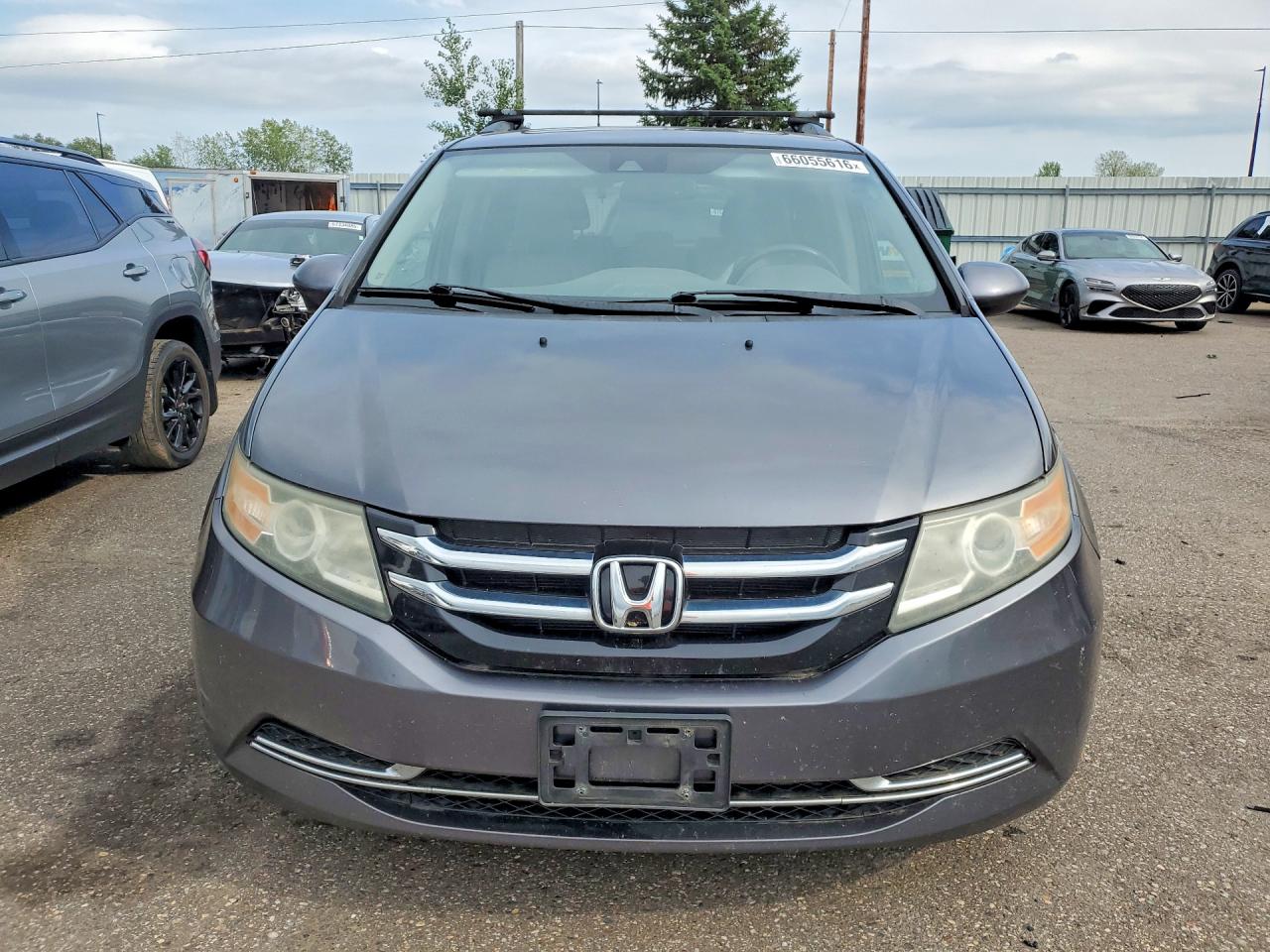 2014 Honda Odyssey Exl Gray vin: 5FNRL5H65EB068601