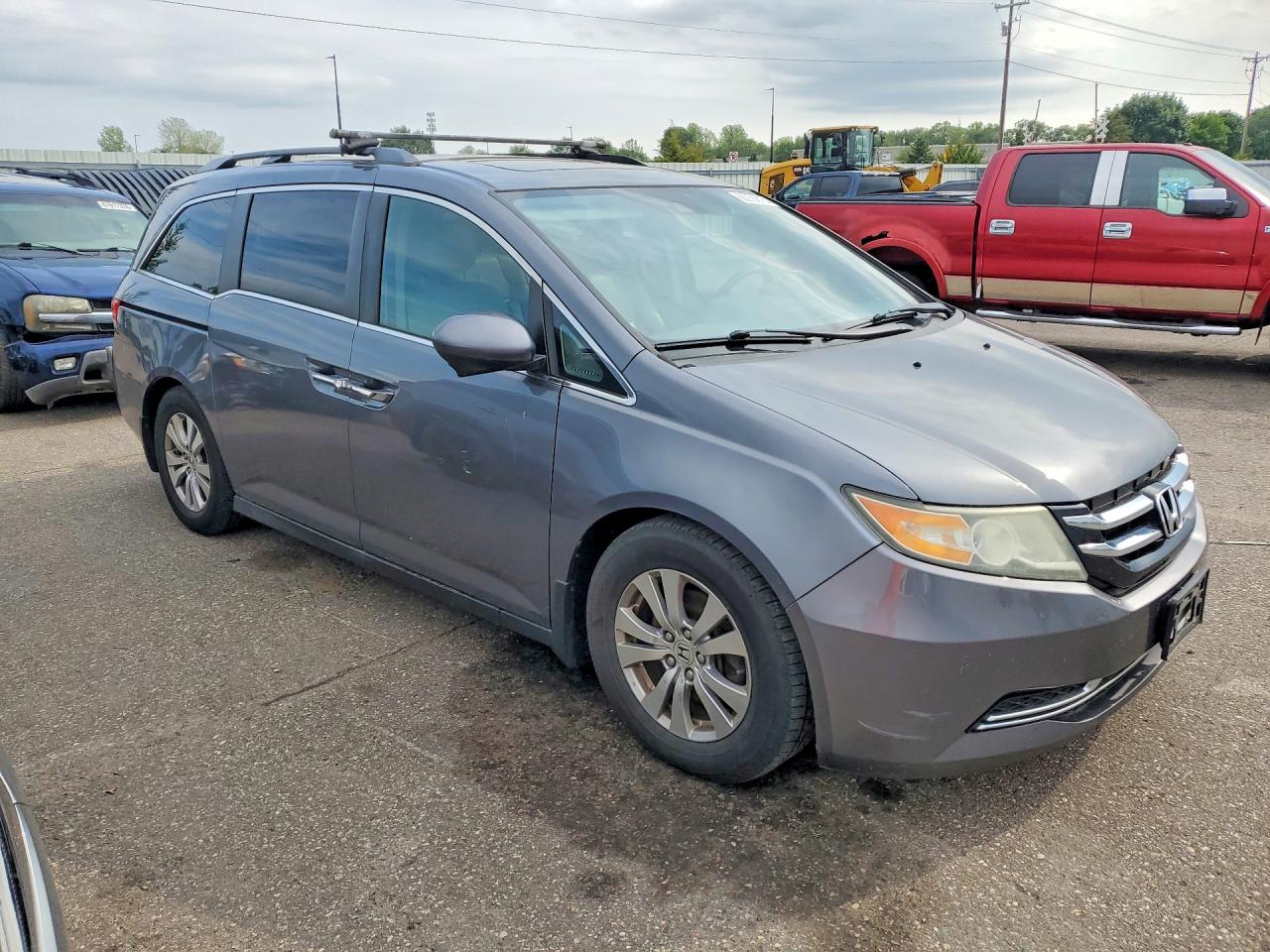 2014 Honda Odyssey Exl Gray vin: 5FNRL5H65EB068601
