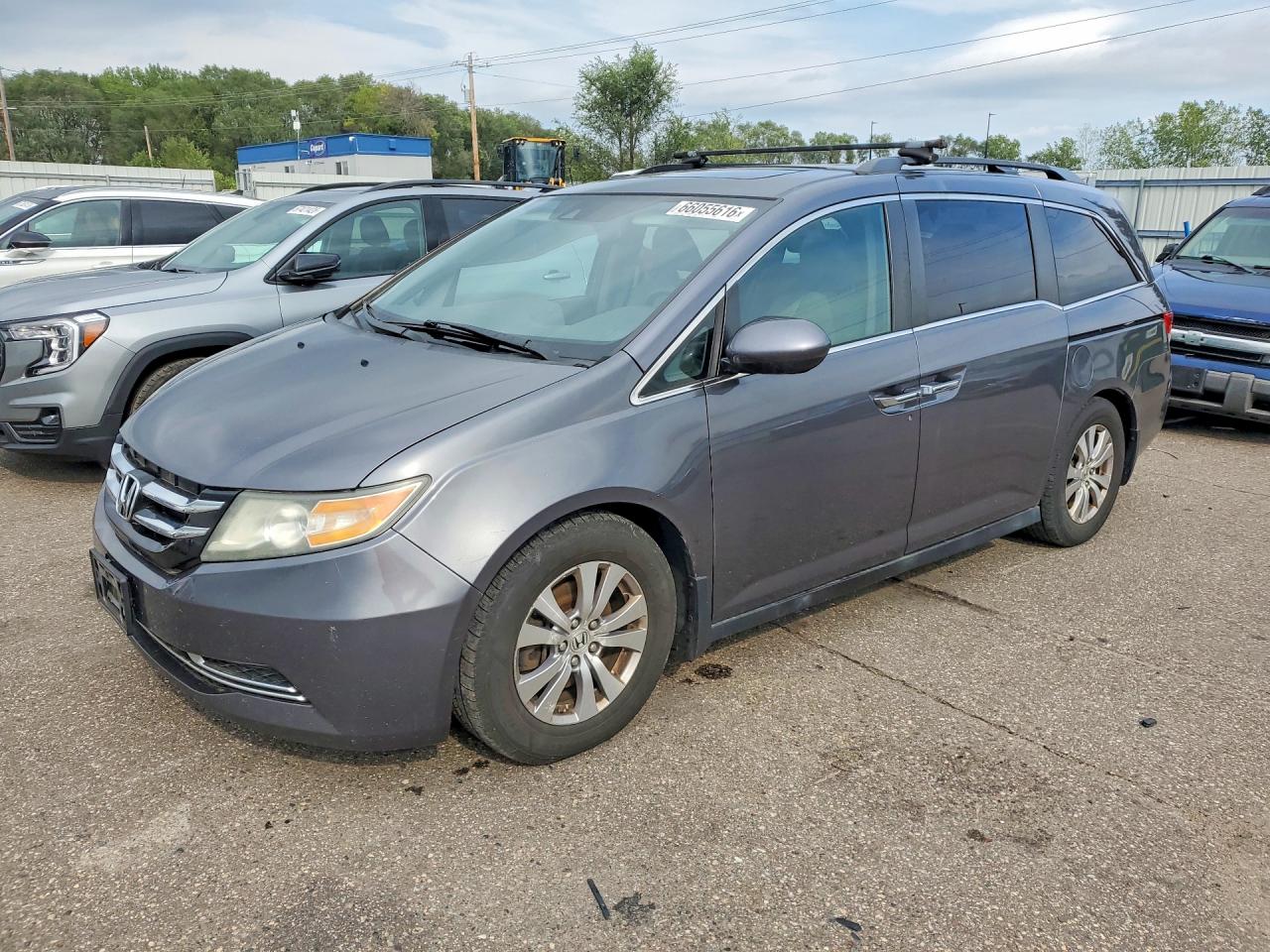 2014 Honda Odyssey Exl Gray vin: 5FNRL5H65EB068601