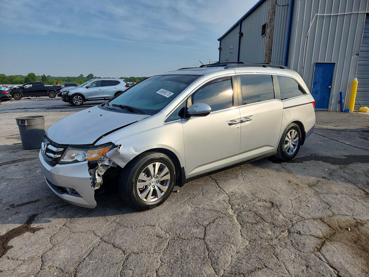 2014 Honda Odyssey Exl Серебряный vin: 5FNRL5H65EB069795