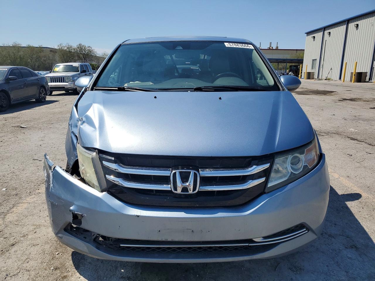 2014 Honda Odyssey Exl Blue vin: 5FNRL5H65EB070882