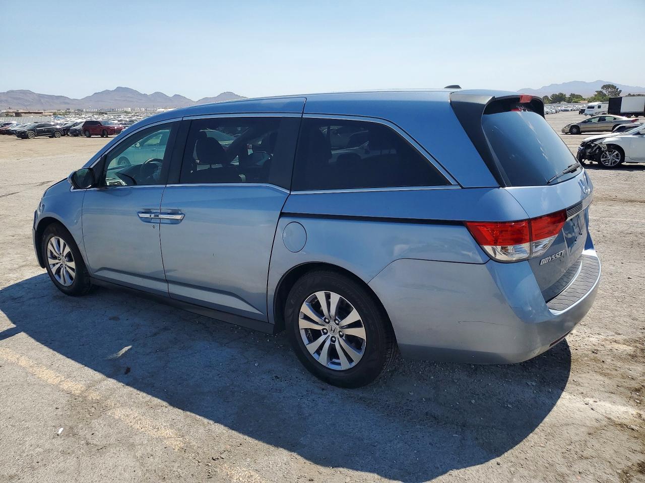 2014 Honda Odyssey Exl Blue vin: 5FNRL5H65EB070882