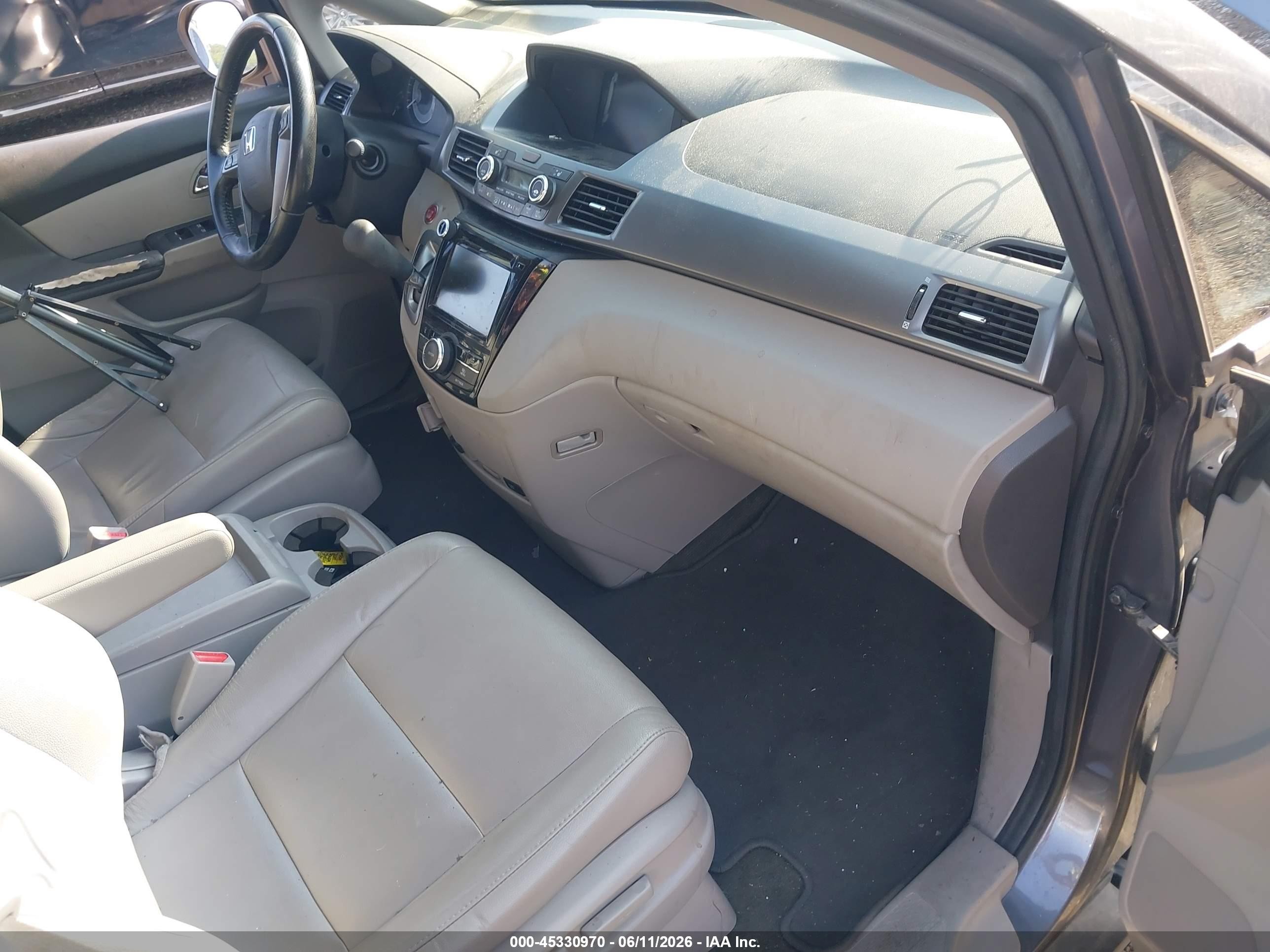 2014 Honda Odyssey Ex-l Серый vin: 5FNRL5H65EB073636