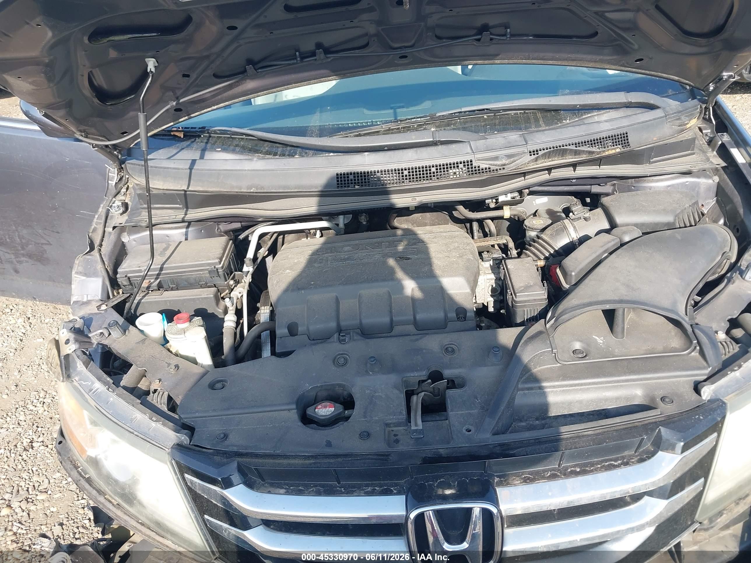 2014 Honda Odyssey Ex-l Серый vin: 5FNRL5H65EB073636