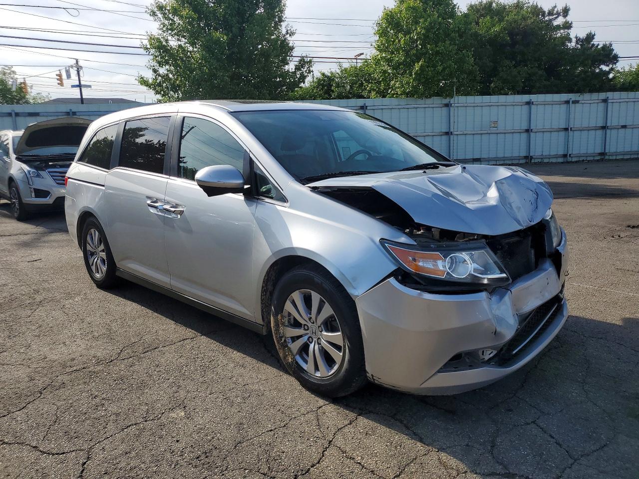 2014 Honda Odyssey Exl Silver vin: 5FNRL5H65EB081770