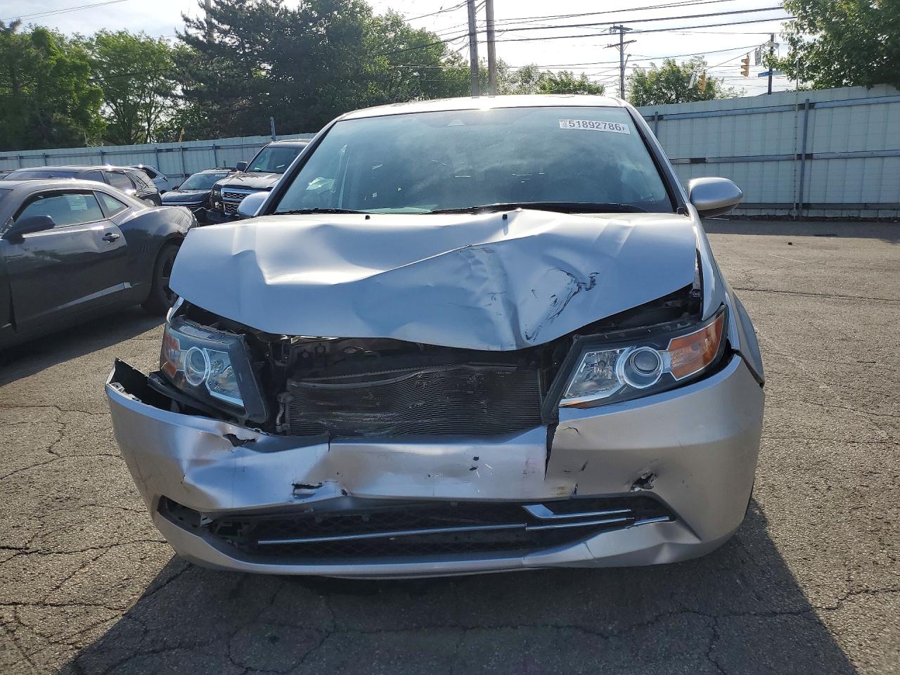 2014 Honda Odyssey Exl Silver vin: 5FNRL5H65EB081770