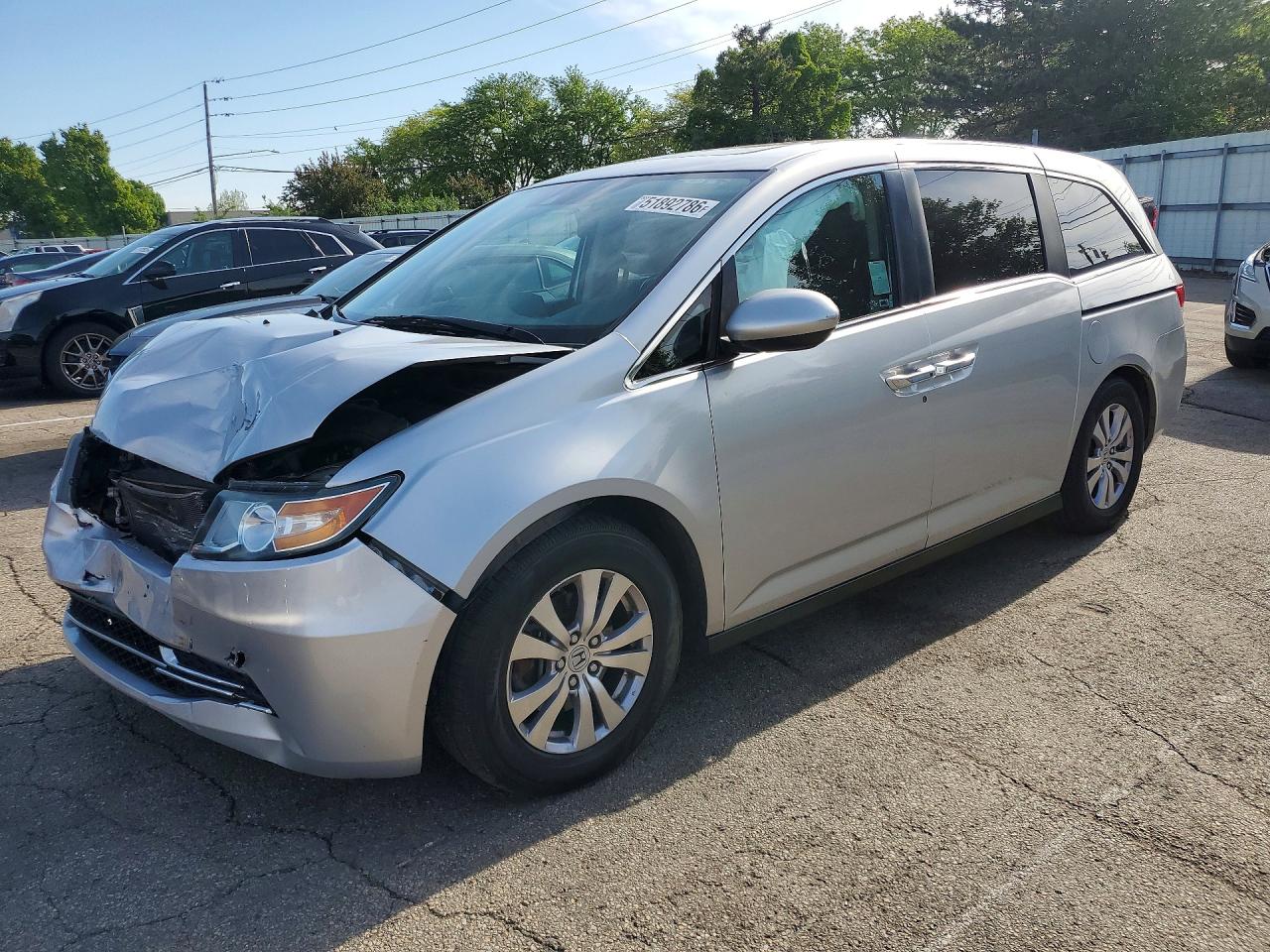 2014 Honda Odyssey Exl Silver vin: 5FNRL5H65EB081770