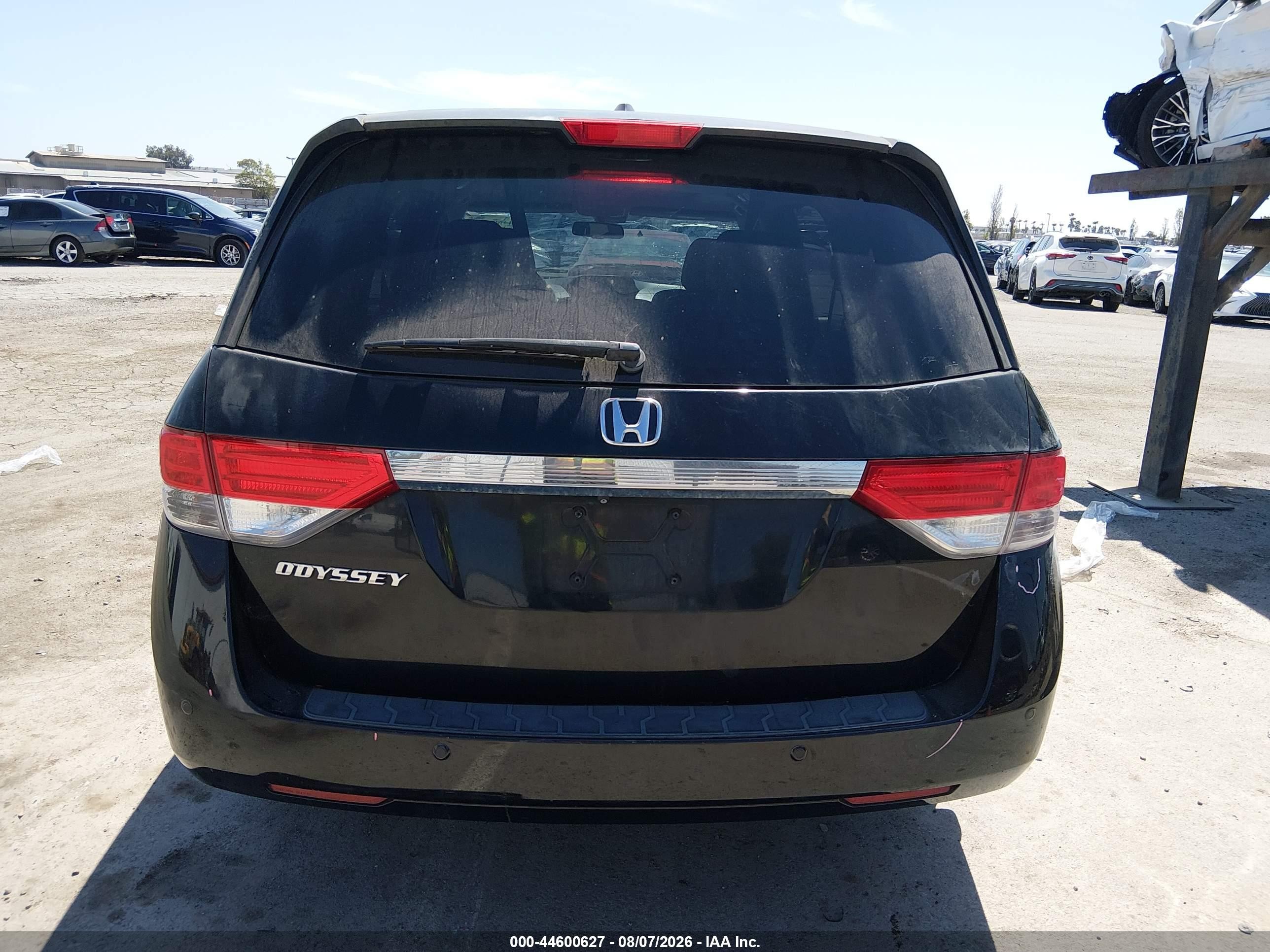 2014 Honda Odyssey Ex-l Black vin: 5FNRL5H65EB083096