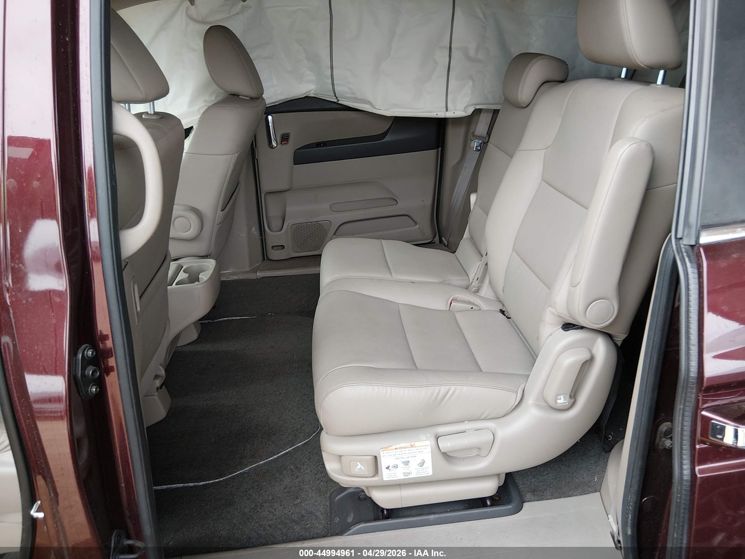 2014 Honda Odyssey Ex-l Red vin: 5FNRL5H65EB084720