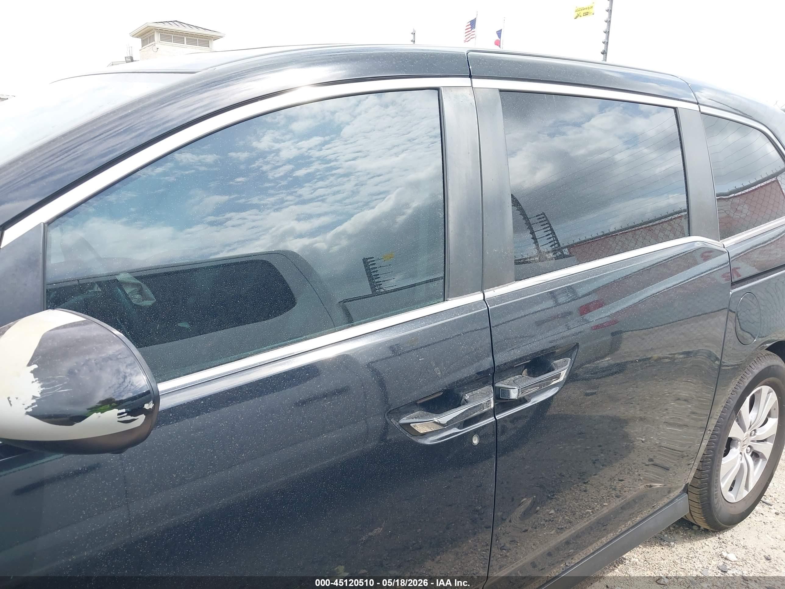 2014 Honda Odyssey Ex-l Black vin: 5FNRL5H65EB101340