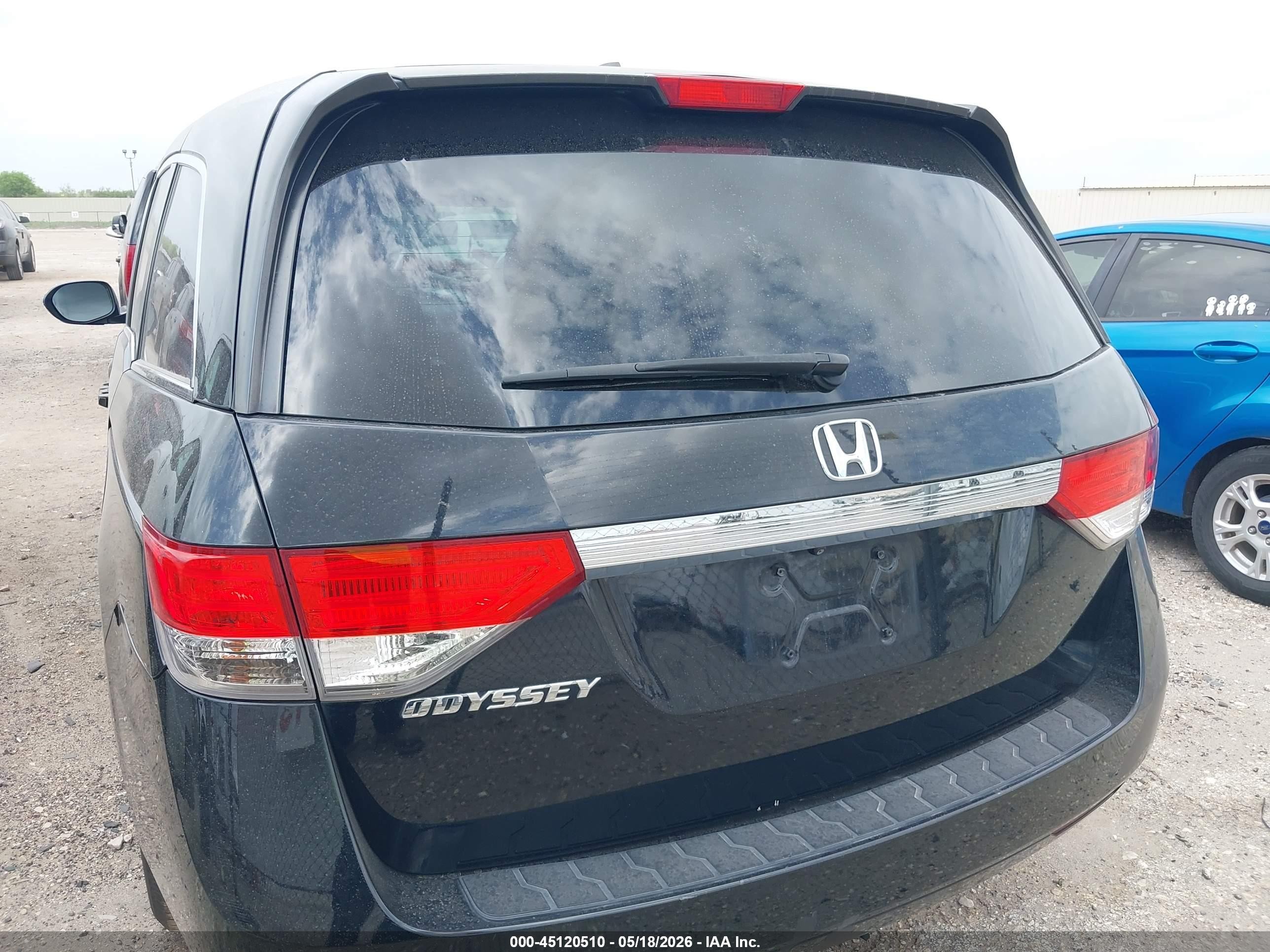 2014 Honda Odyssey Ex-l Black vin: 5FNRL5H65EB101340
