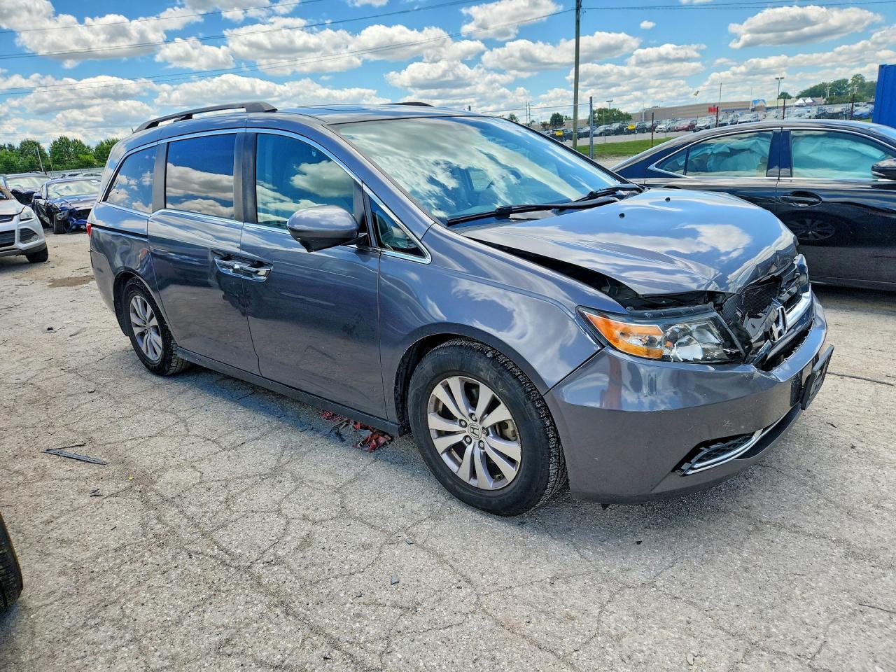 2014 Honda Odyssey Exl Серый vin: 5FNRL5H65EB130949