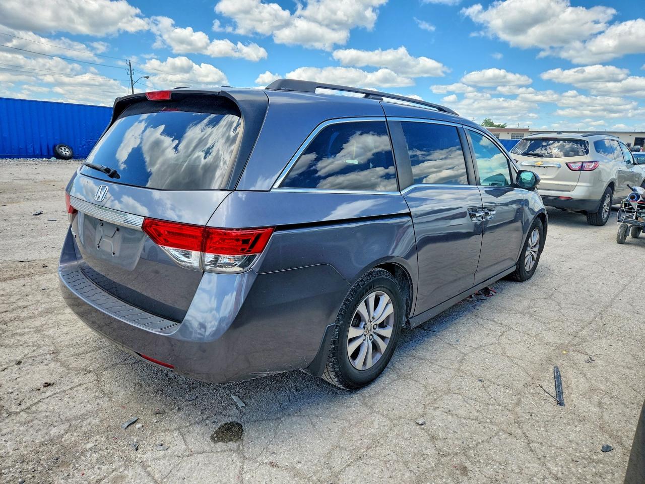2014 Honda Odyssey Exl Серый vin: 5FNRL5H65EB130949