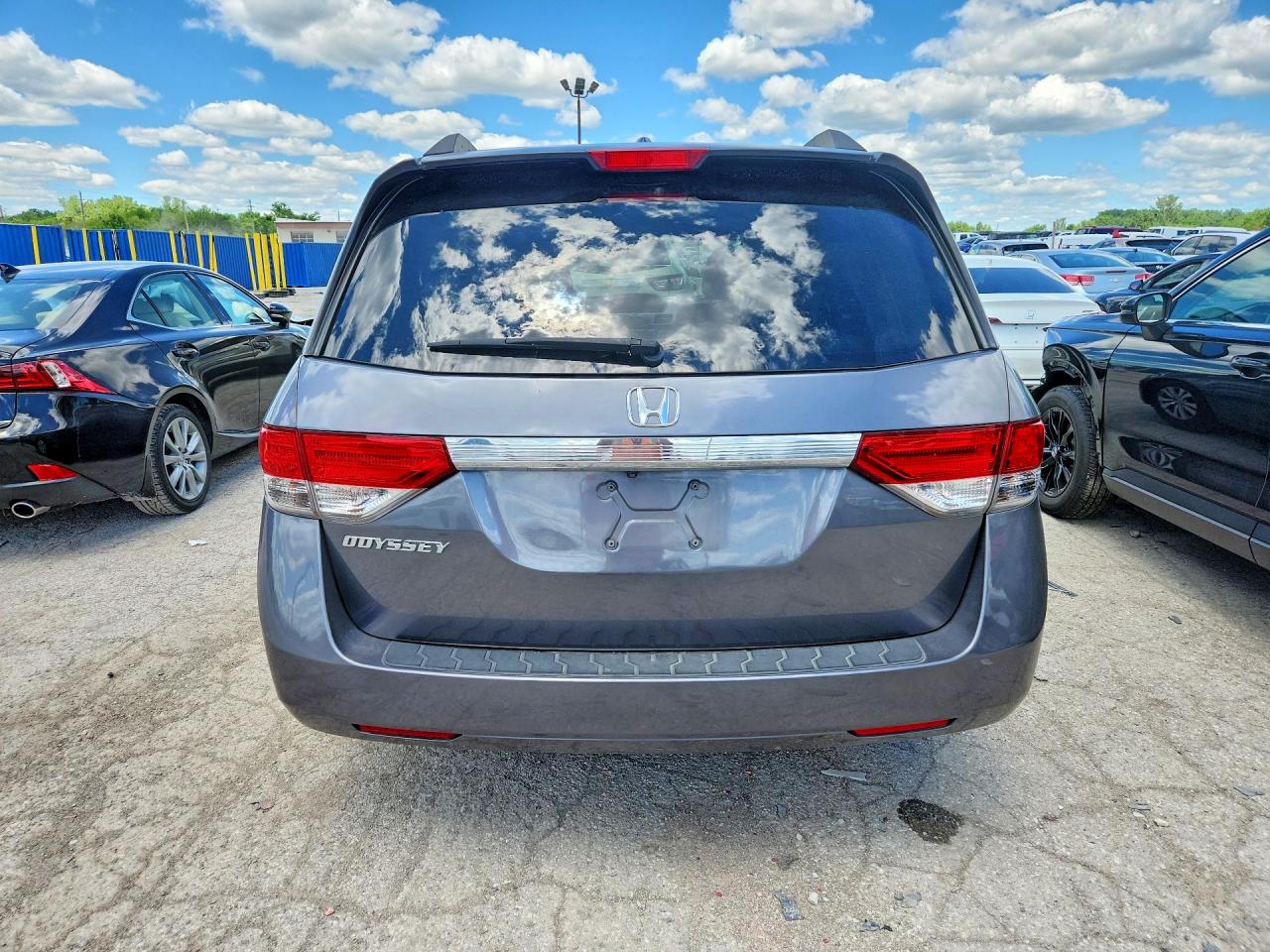 2014 Honda Odyssey Exl Серый vin: 5FNRL5H65EB130949