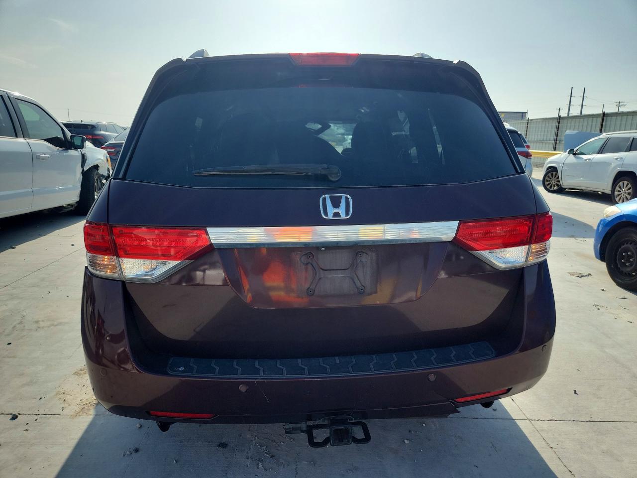 2014 Honda Odyssey Exl Burgundy vin: 5FNRL5H65EB137240