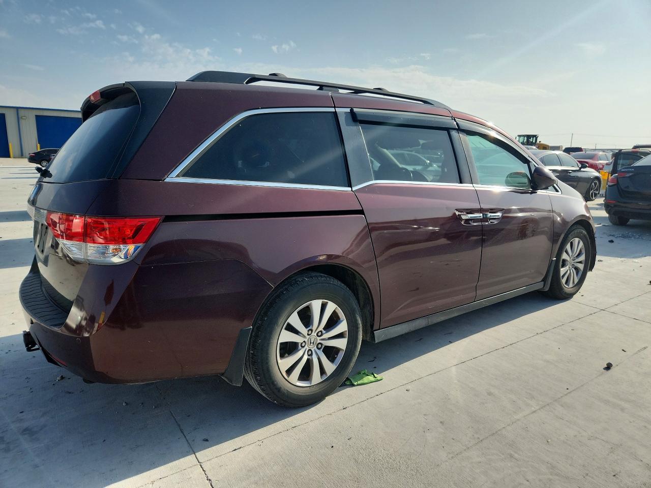 2014 Honda Odyssey Exl Burgundy vin: 5FNRL5H65EB137240