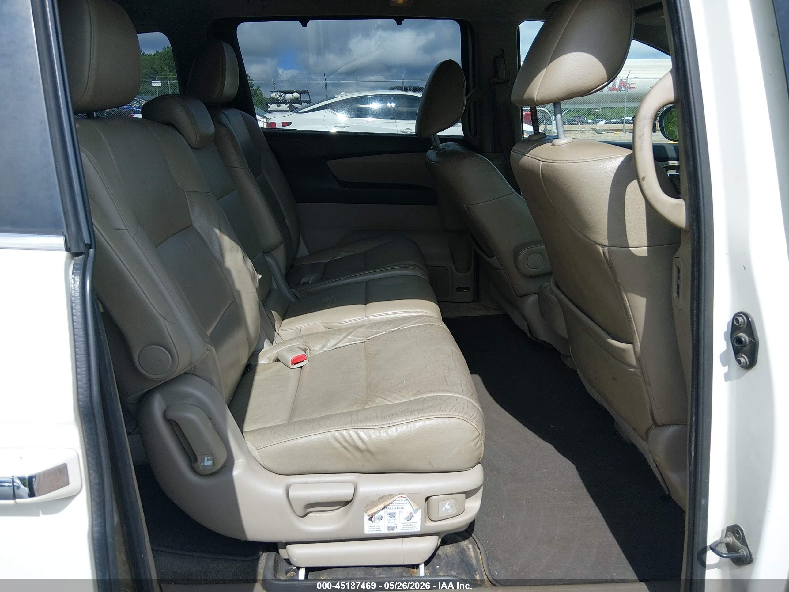 2014 Honda Odyssey Ex-l Белый vin: 5FNRL5H65EB139327