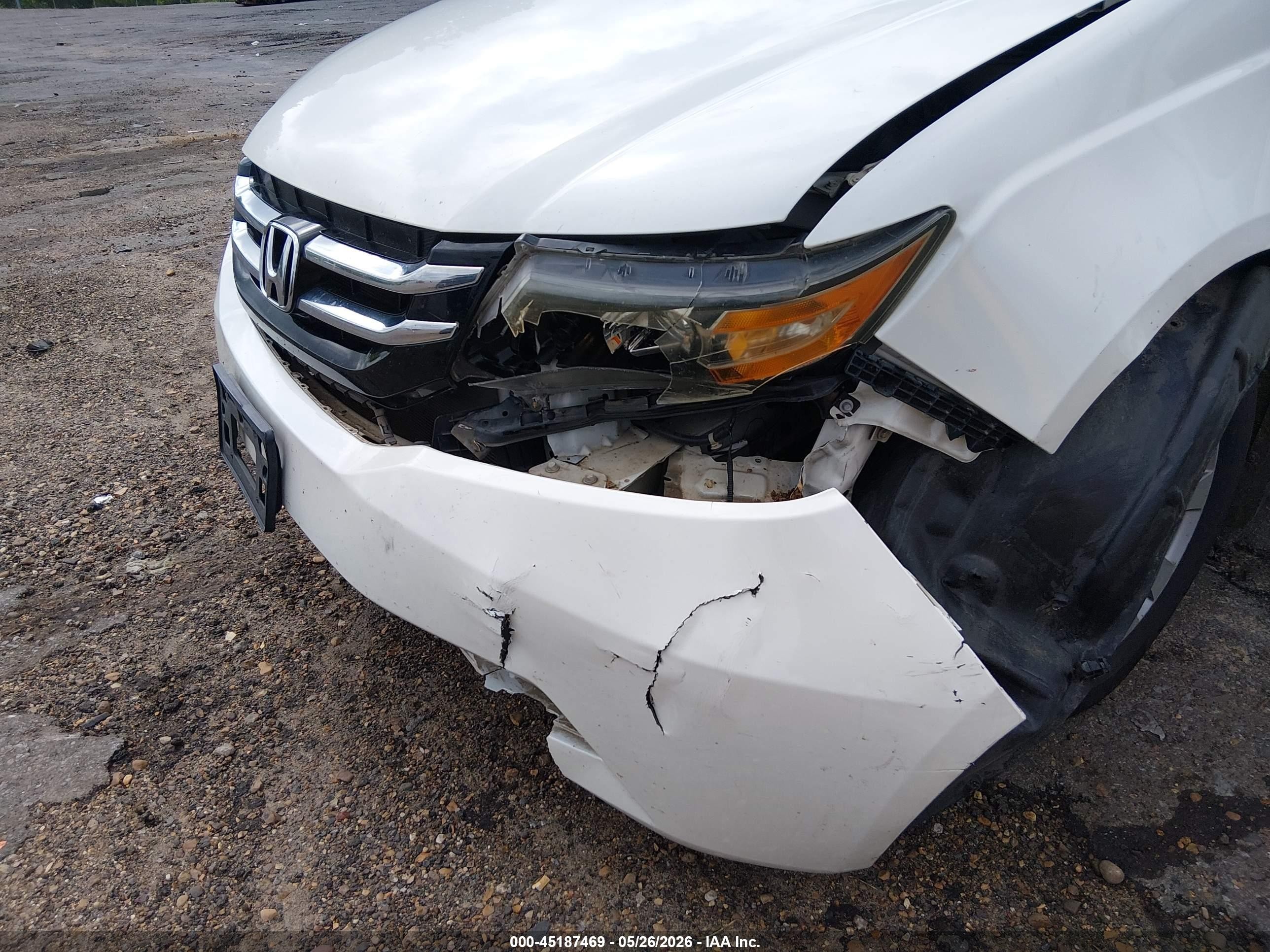 2014 Honda Odyssey Ex-l Белый vin: 5FNRL5H65EB139327