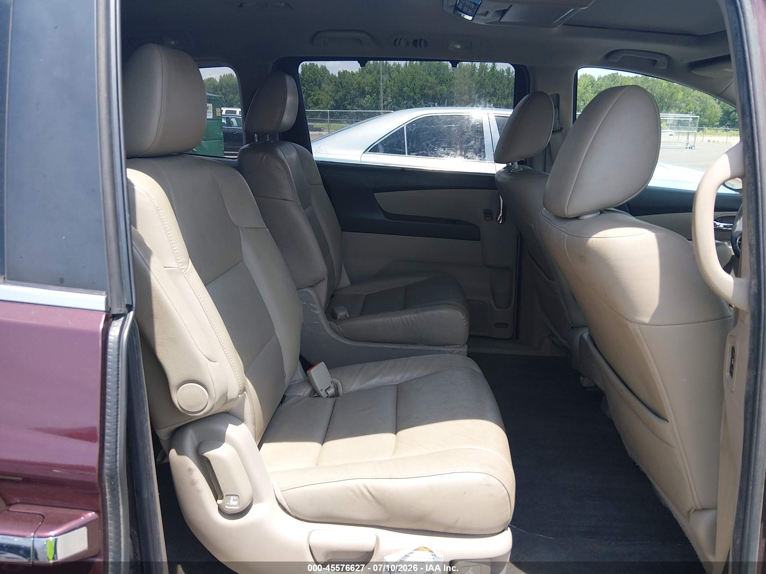 2015 Honda Odyssey Ex-l Burgundy vin: 5FNRL5H65FB023532