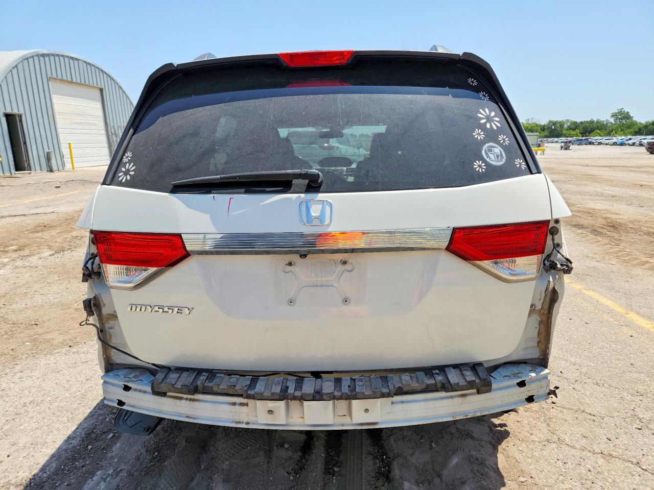 2015 Honda Odyssey Exl White vin: 5FNRL5H65FB024731