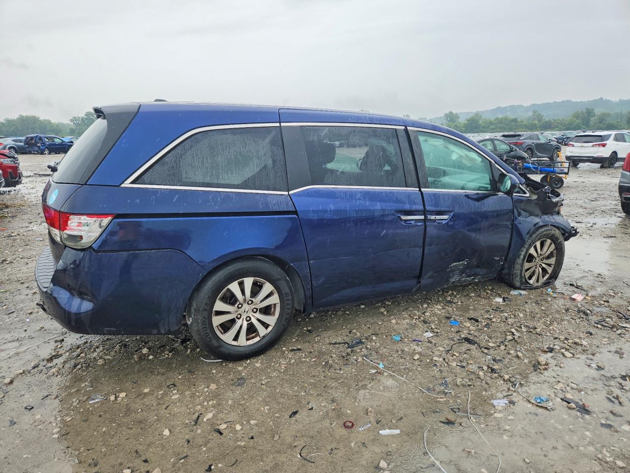 2015 Honda Odyssey Exl Blue vin: 5FNRL5H65FB027953