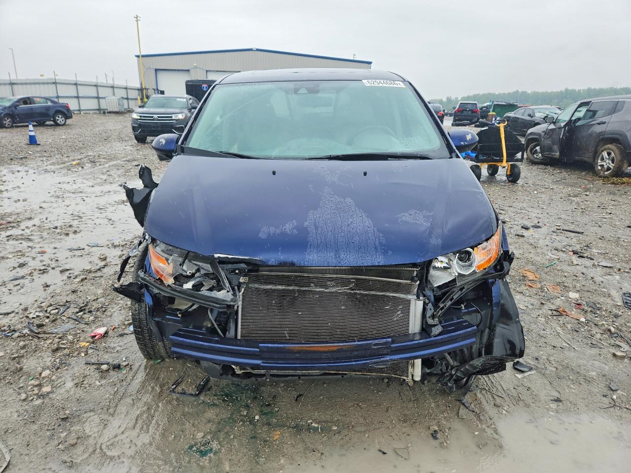 2015 Honda Odyssey Exl Blue vin: 5FNRL5H65FB027953