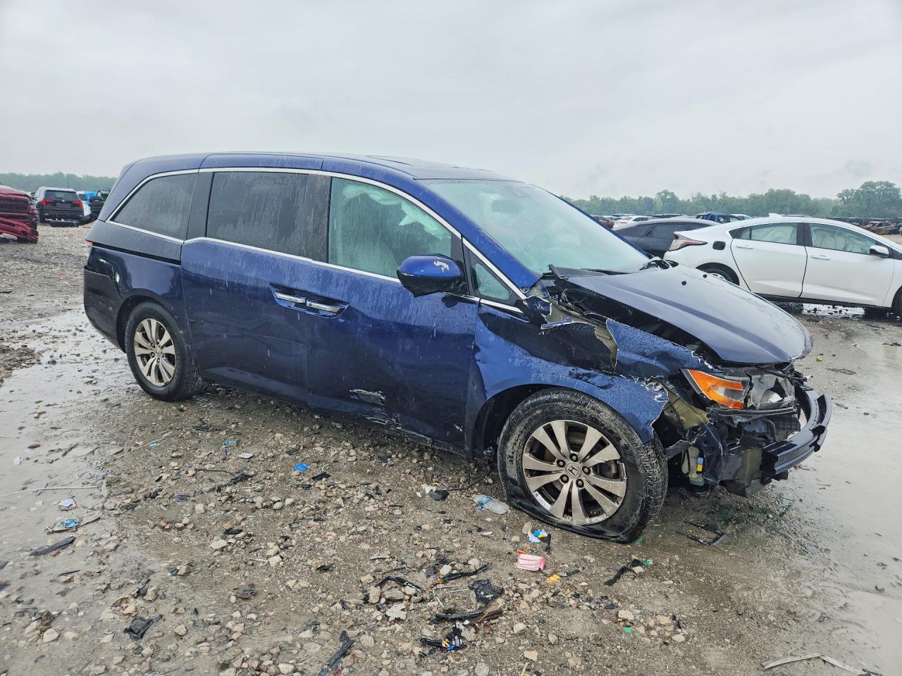 2015 Honda Odyssey Exl Blue vin: 5FNRL5H65FB027953