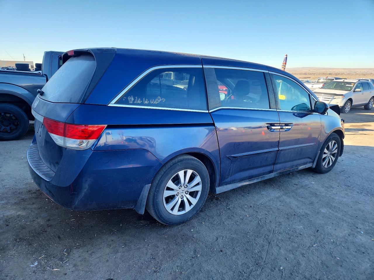 2015 Honda Odyssey Exl Blue vin: 5FNRL5H65FB029248