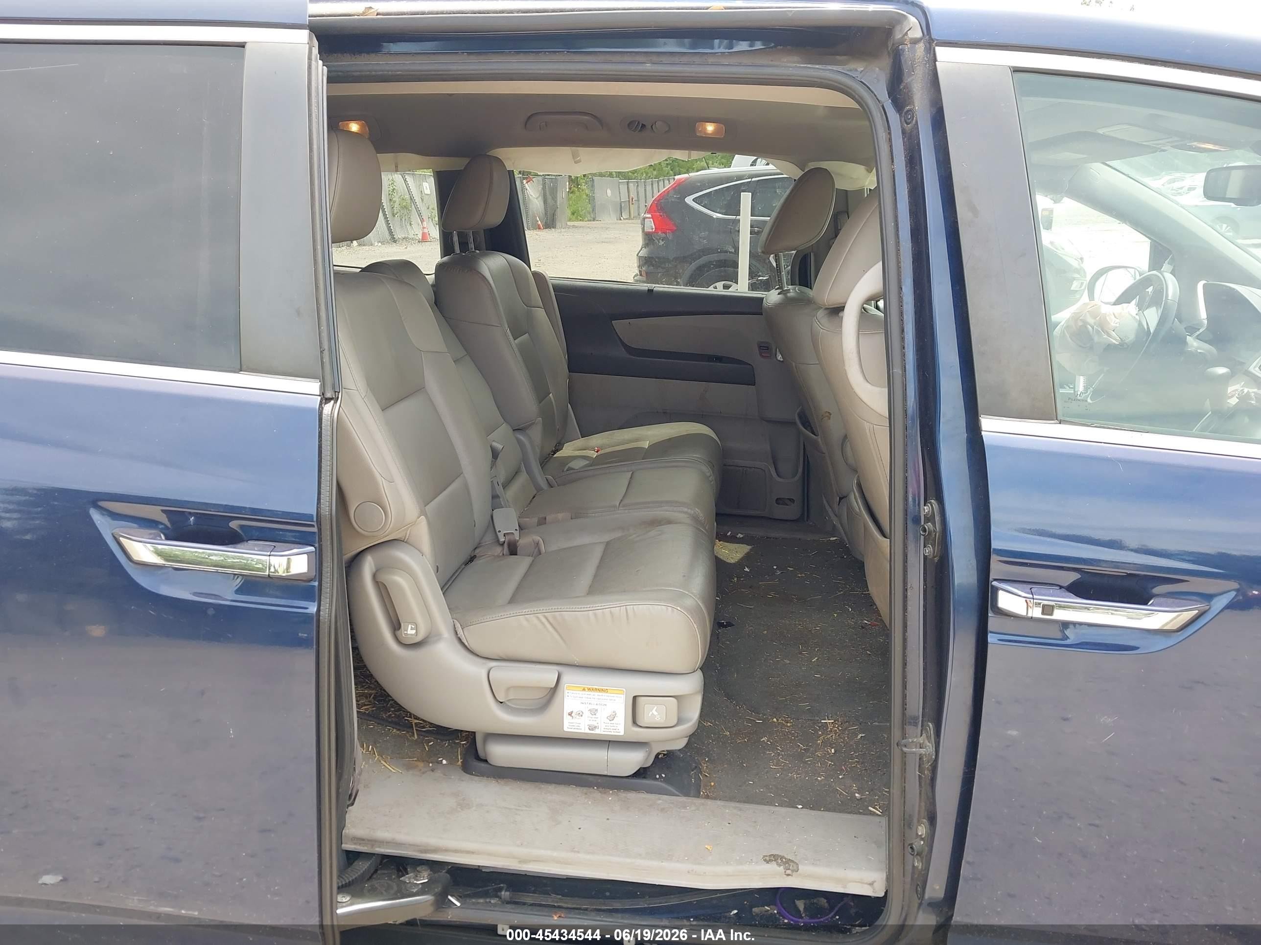 2015 Honda Odyssey Ex-l Blue vin: 5FNRL5H65FB029251