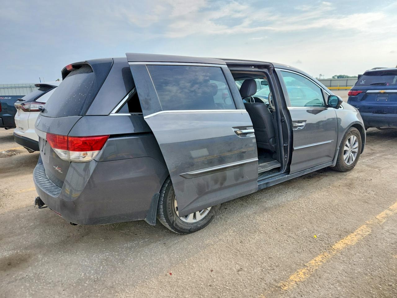 2015 Honda Odyssey Exl Gray vin: 5FNRL5H65FB041934
