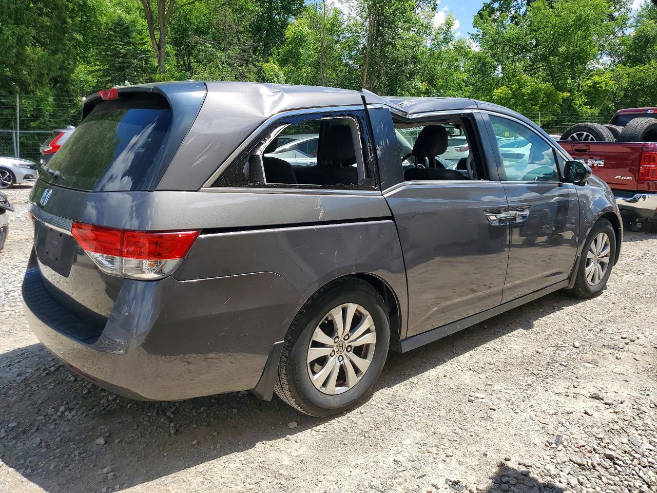 2015 Honda Odyssey Exl Gray vin: 5FNRL5H65FB046308