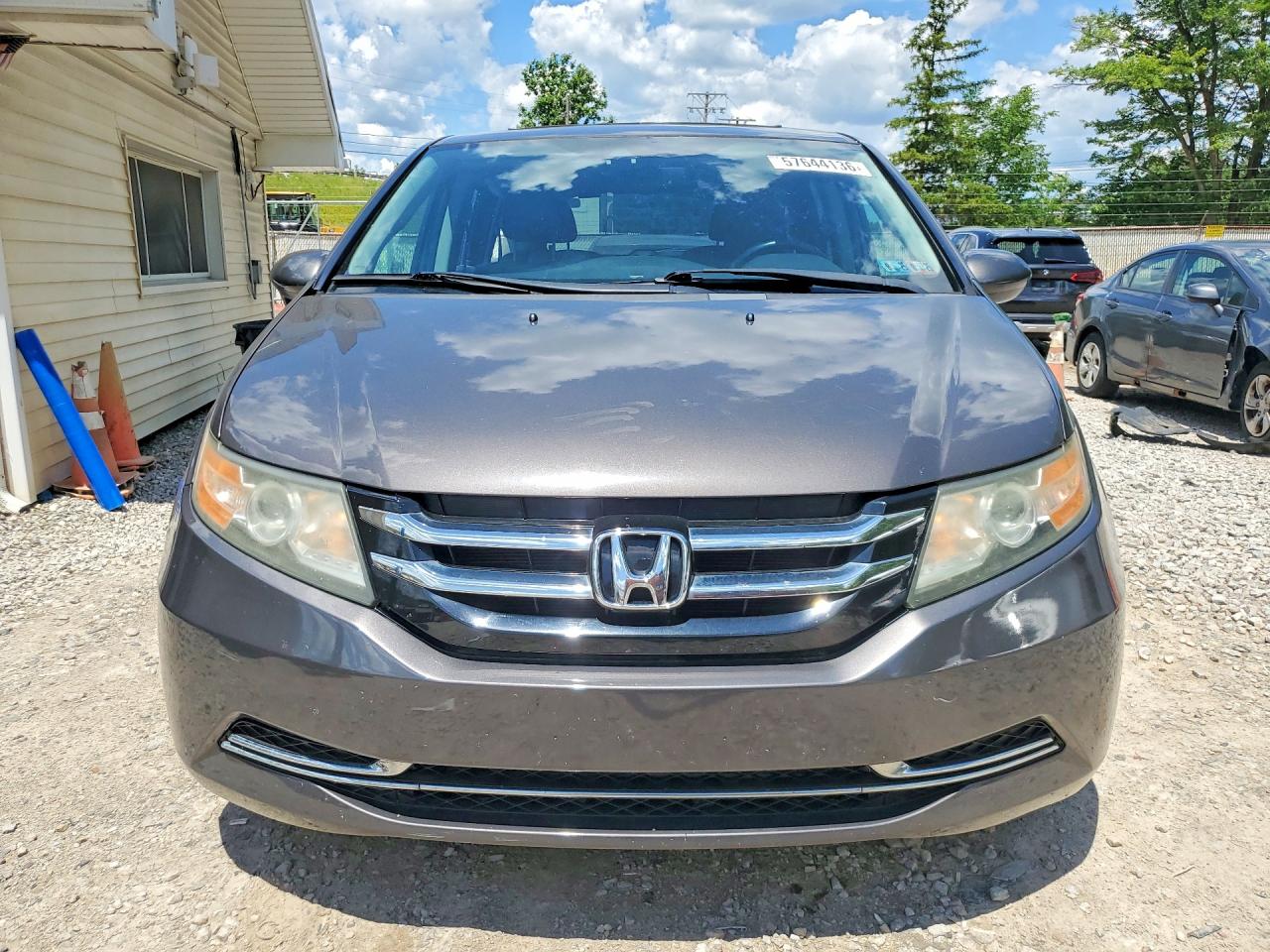 2015 Honda Odyssey Exl Gray vin: 5FNRL5H65FB046308