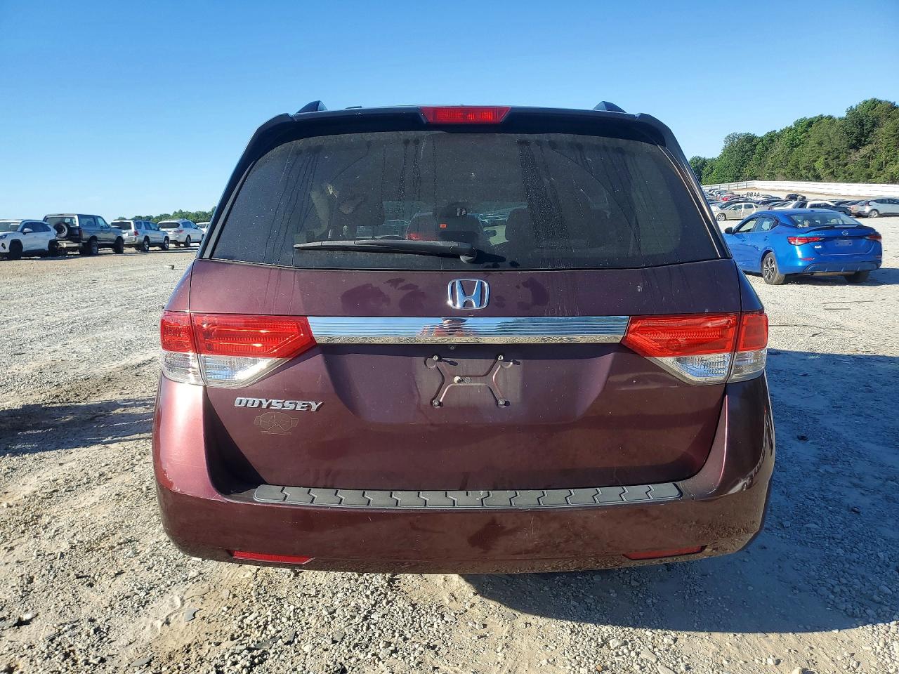 2015 Honda Odyssey Exl Maroon vin: 5FNRL5H65FB046552