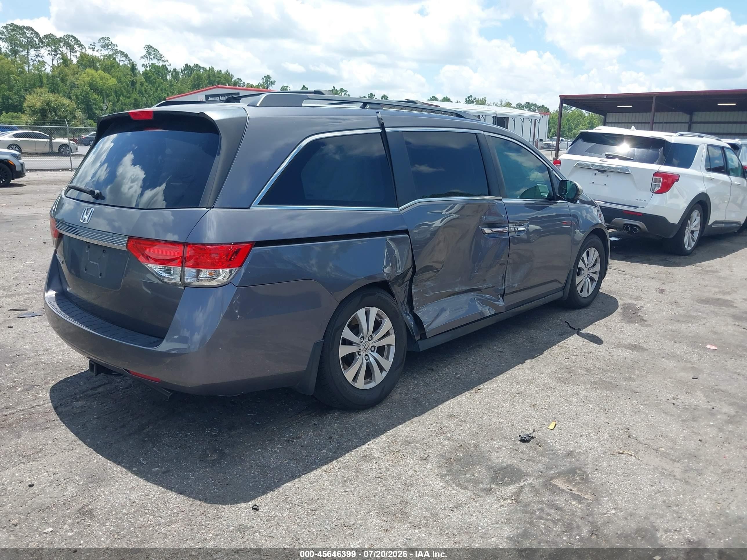 2015 Honda Odyssey Ex-l Black vin: 5FNRL5H65FB046647