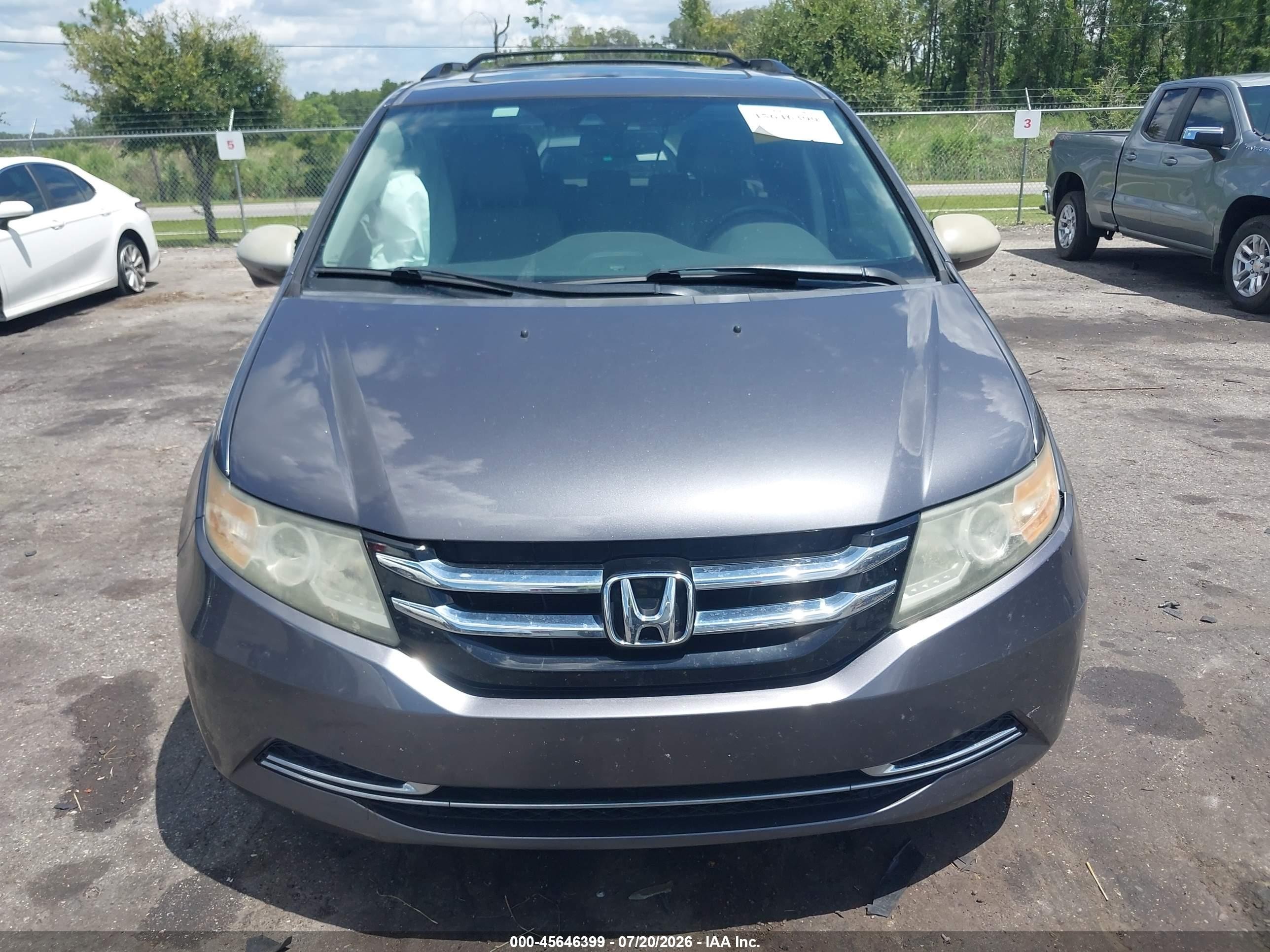 2015 Honda Odyssey Ex-l Black vin: 5FNRL5H65FB046647