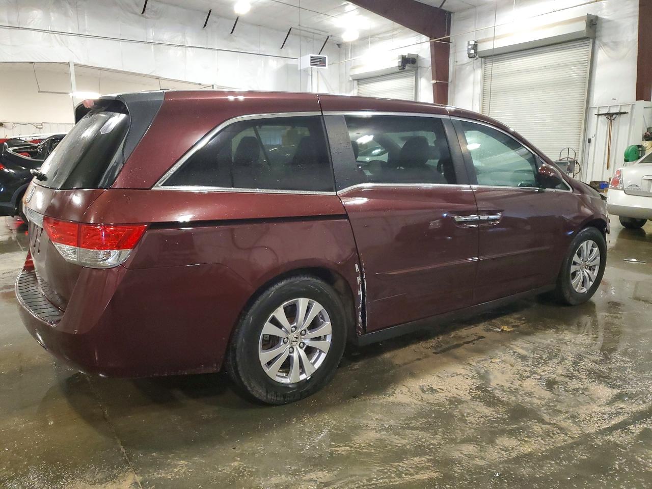 2015 Honda Odyssey Exl Burgundy vin: 5FNRL5H65FB049225