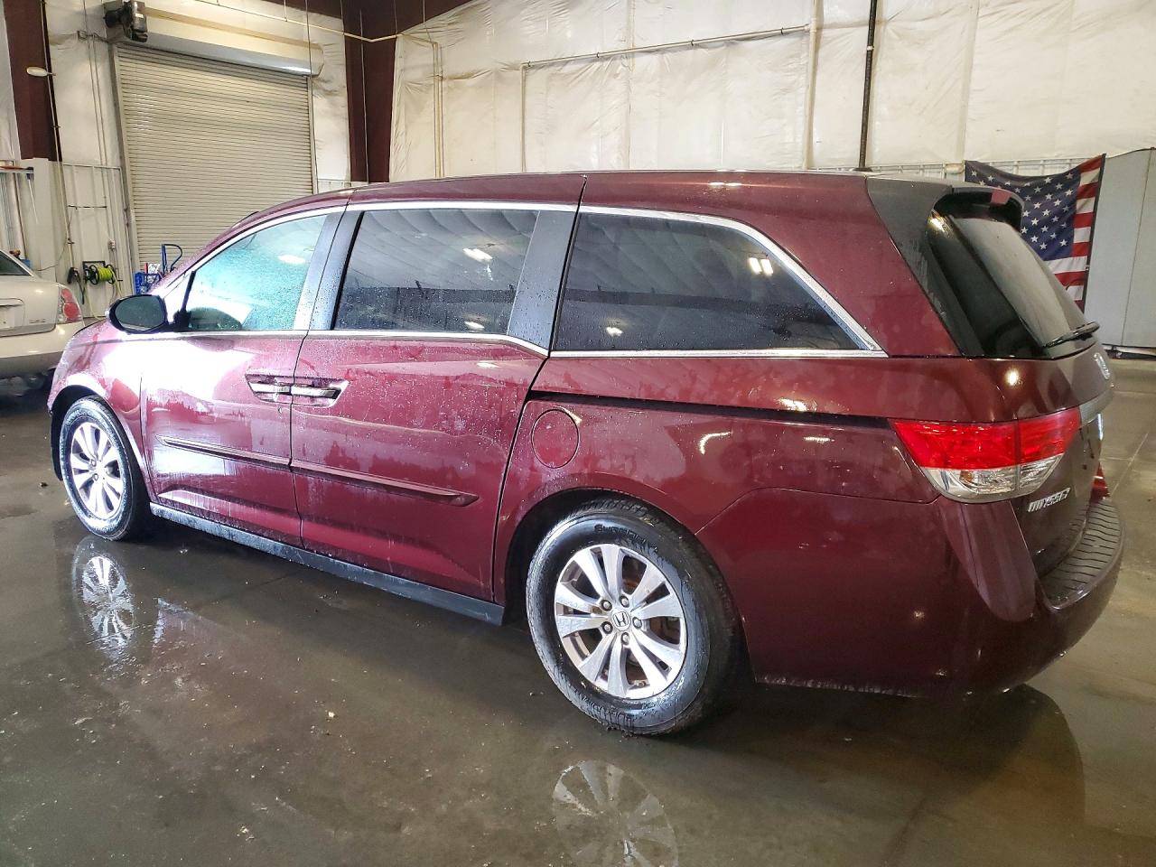 2015 Honda Odyssey Exl Burgundy vin: 5FNRL5H65FB049225