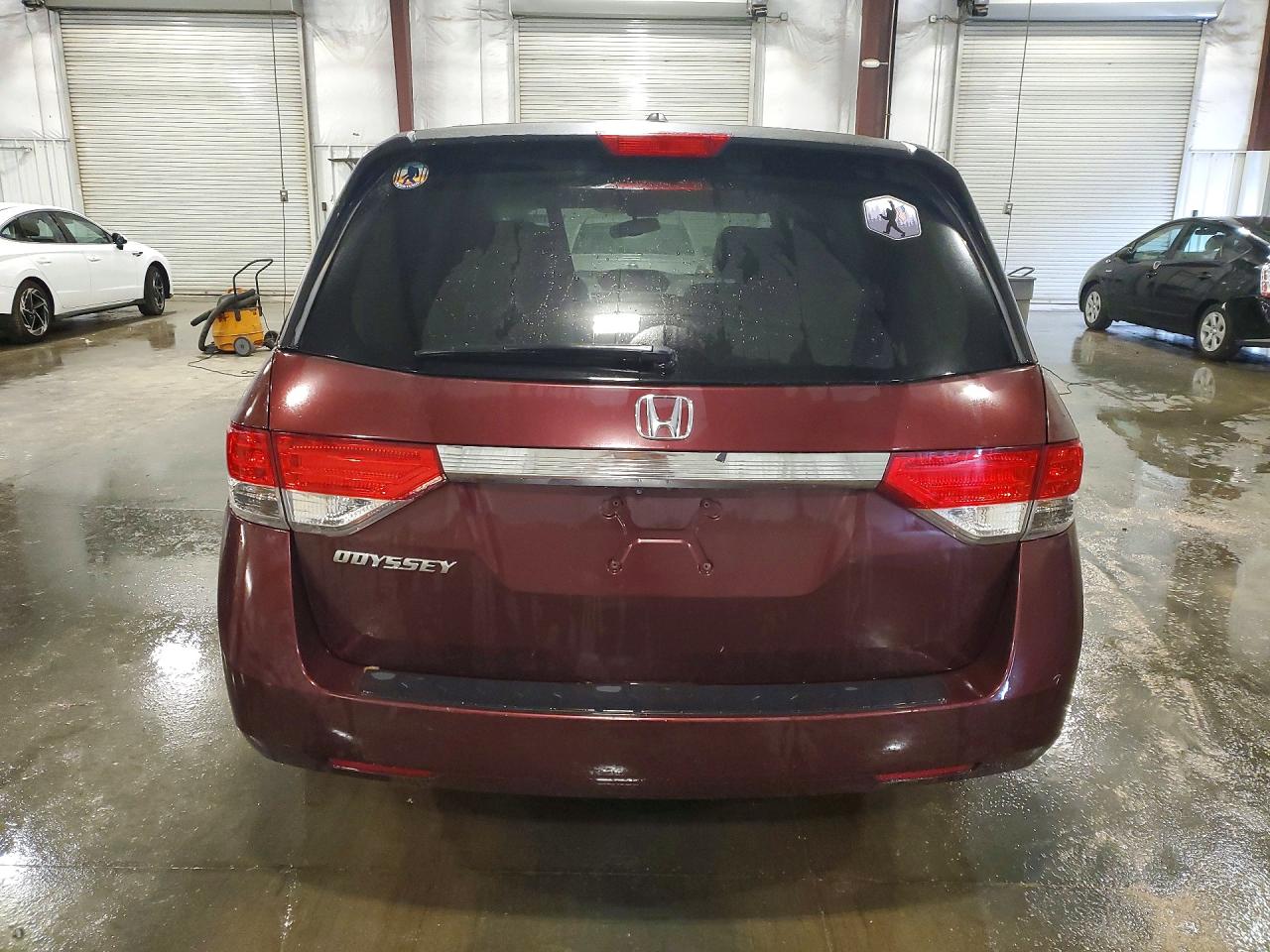 2015 Honda Odyssey Exl Burgundy vin: 5FNRL5H65FB049225