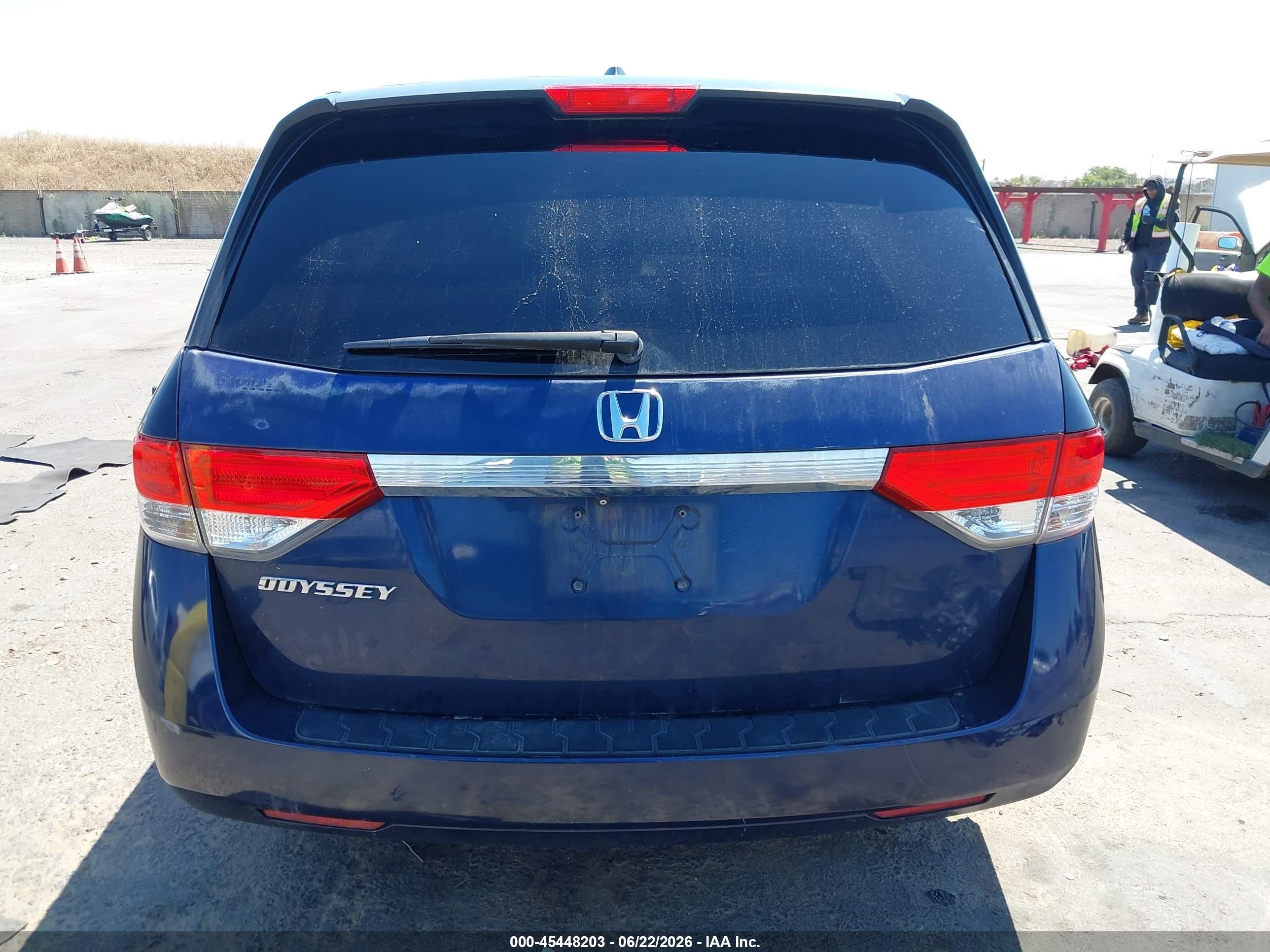 2015 Honda Odyssey Ex-l Dark Blue vin: 5FNRL5H65FB055560