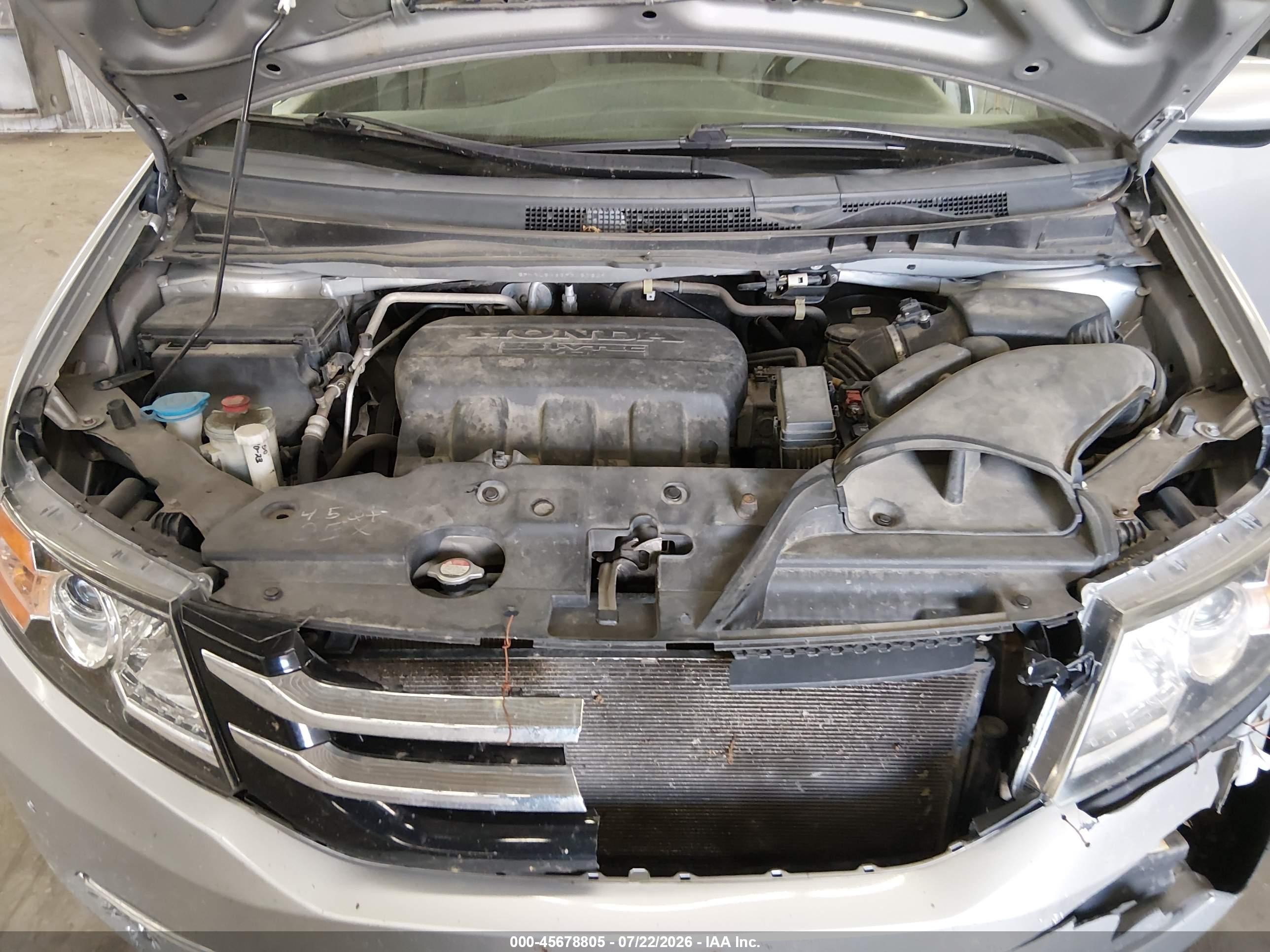 2015 Honda Odyssey Ex-l Серебряный vin: 5FNRL5H65FB057809