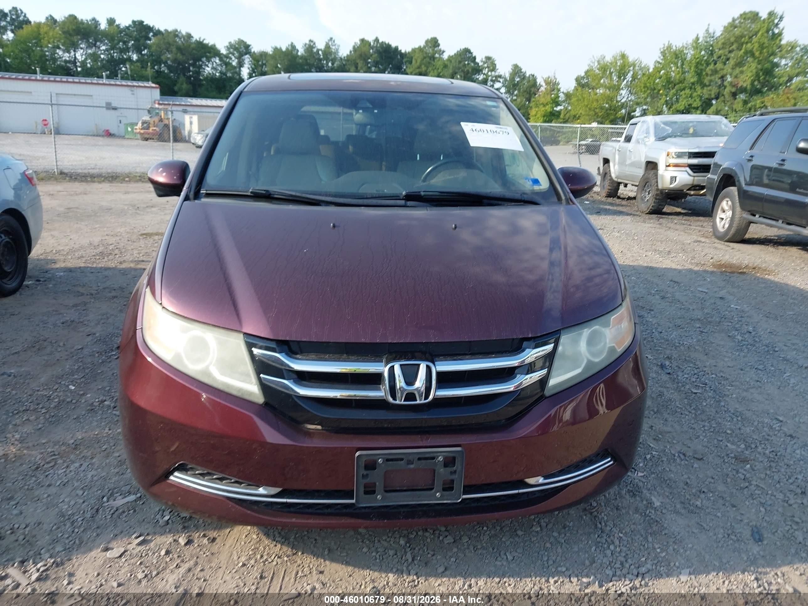 2015 Honda Odyssey Exl Темно-бордовый vin: 5FNRL5H65FB063822