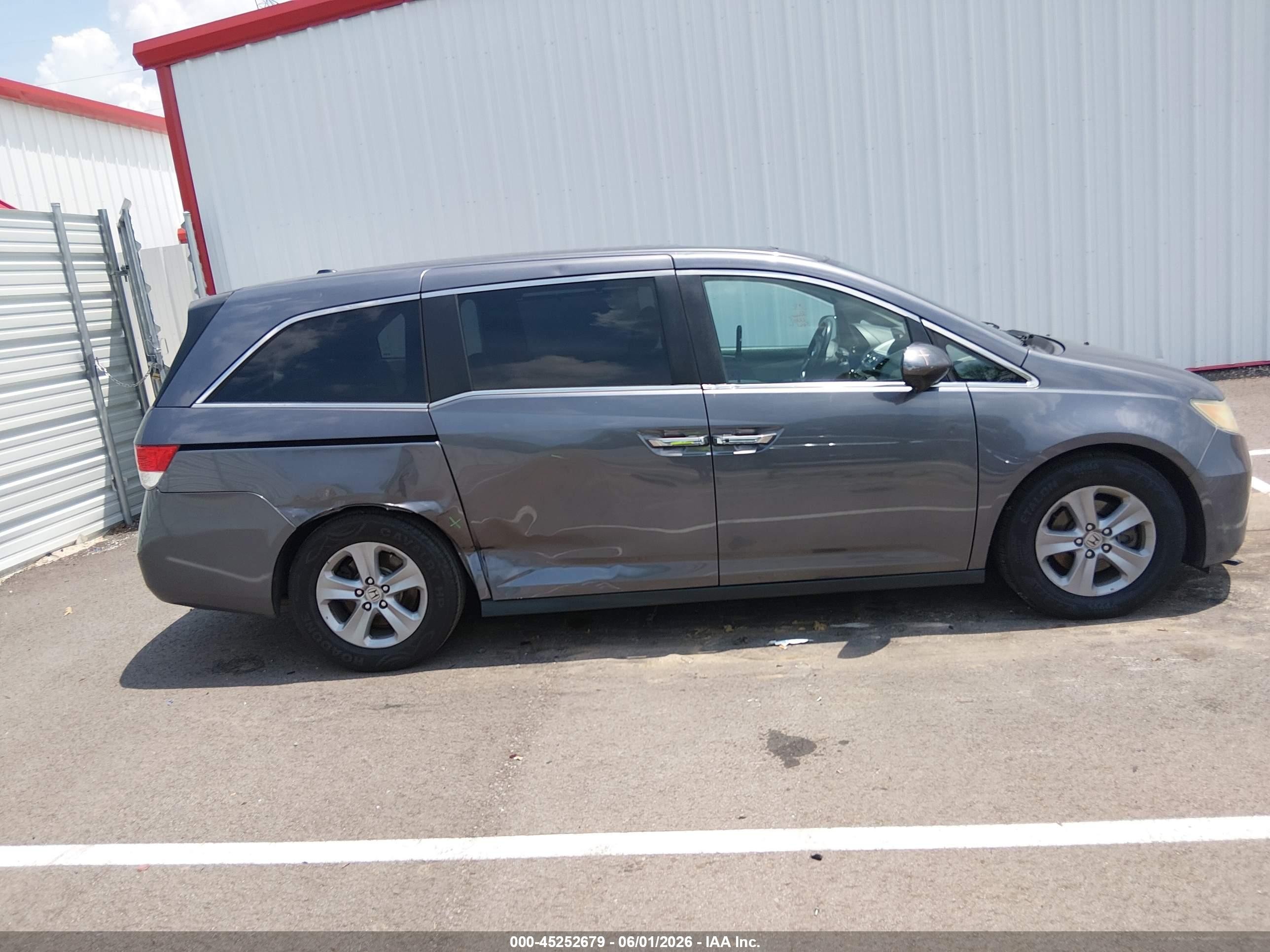 2015 Honda Odyssey Ex-l Silver vin: 5FNRL5H65FB081575