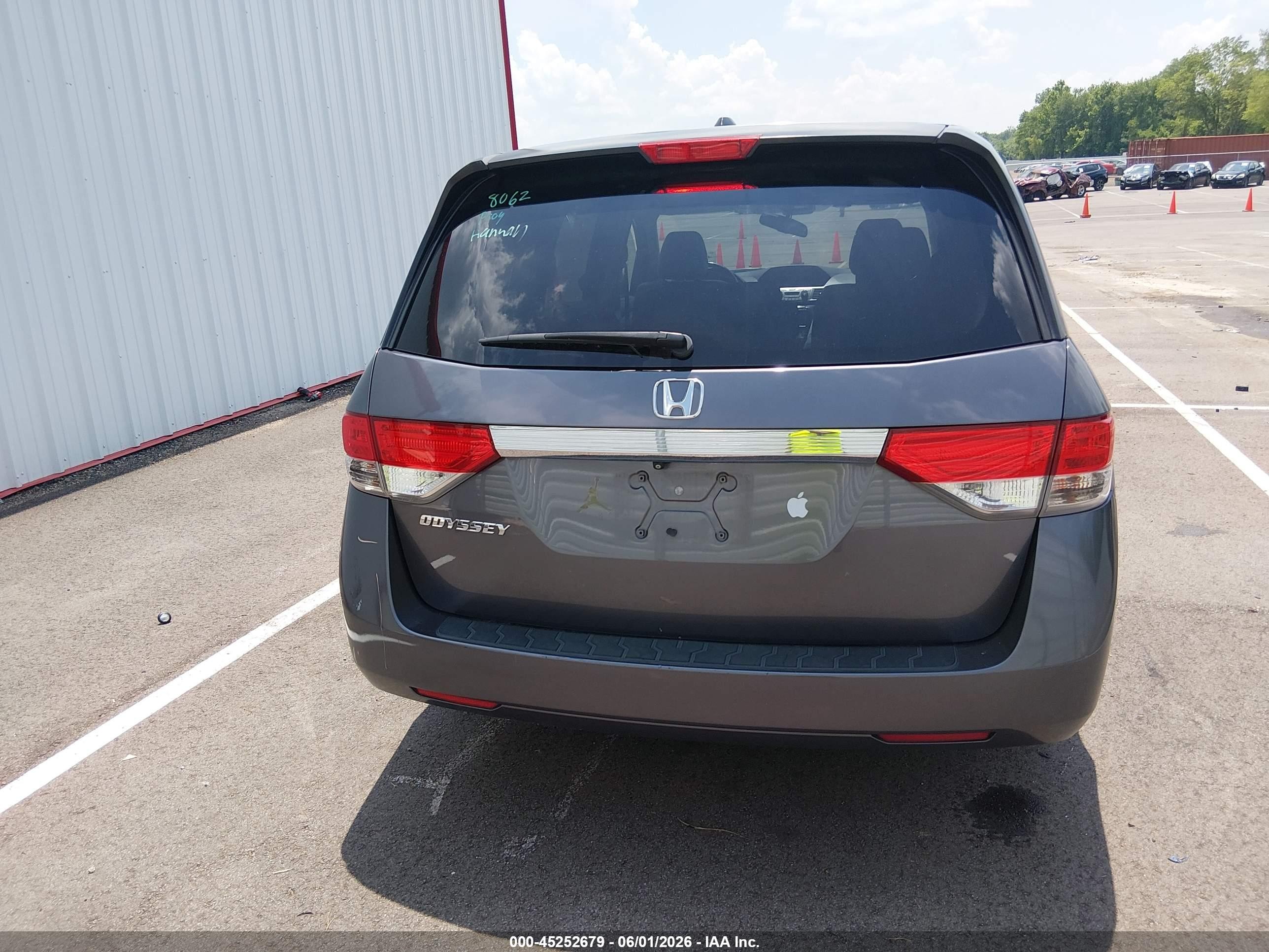 2015 Honda Odyssey Ex-l Silver vin: 5FNRL5H65FB081575
