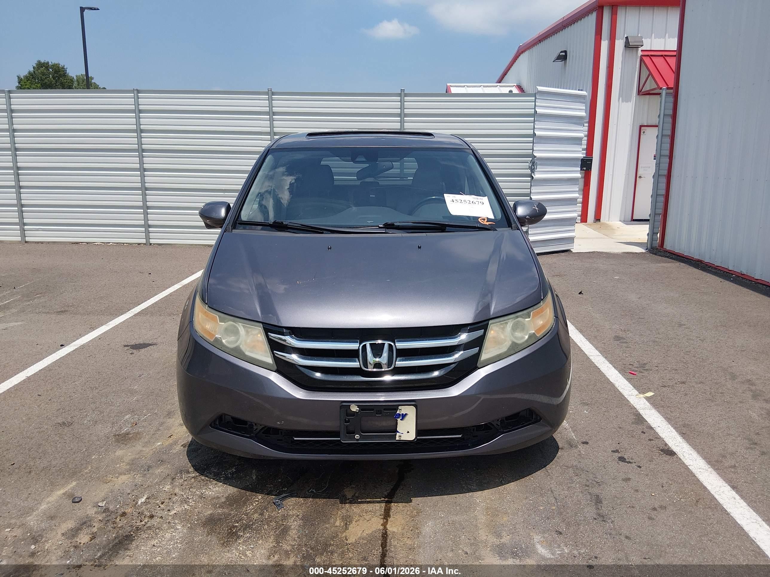 2015 Honda Odyssey Ex-l Silver vin: 5FNRL5H65FB081575