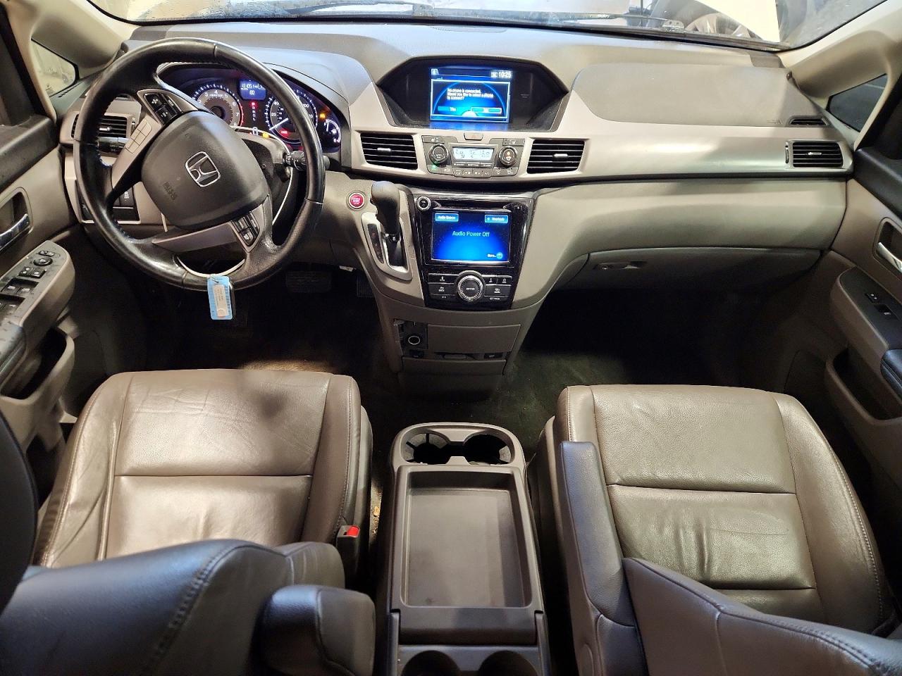 2015 Honda Odyssey Exl White vin: 5FNRL5H65FB086548