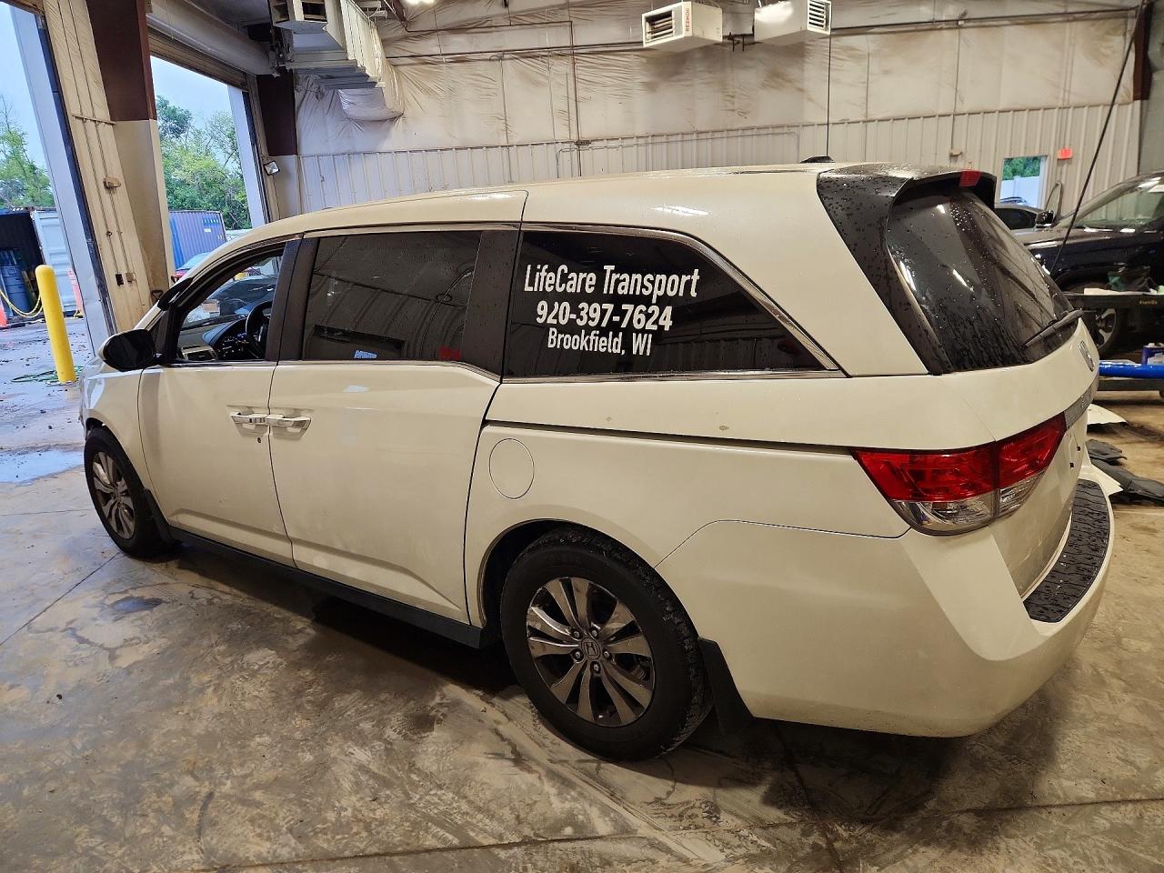 2015 Honda Odyssey Exl White vin: 5FNRL5H65FB086548