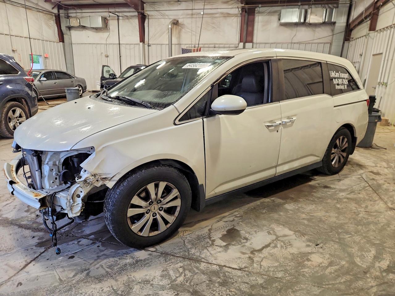 2015 Honda Odyssey Exl White vin: 5FNRL5H65FB086548