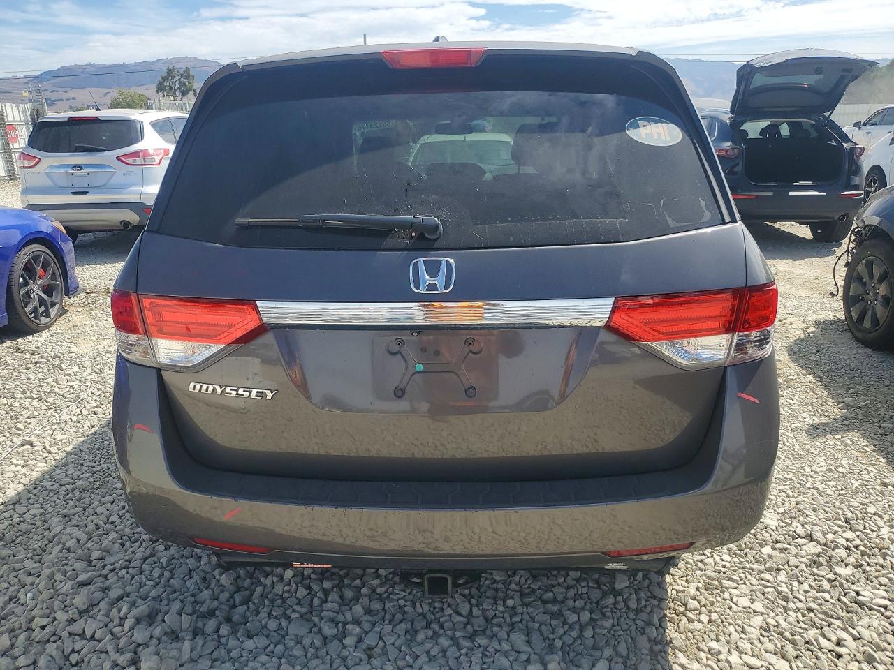 2015 Honda Odyssey Exl Gray vin: 5FNRL5H65FB089546