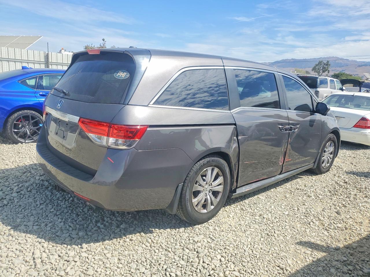2015 Honda Odyssey Exl Gray vin: 5FNRL5H65FB089546