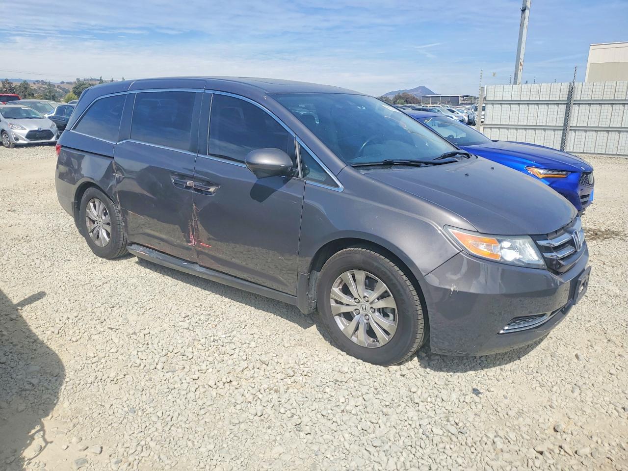 2015 Honda Odyssey Exl Gray vin: 5FNRL5H65FB089546